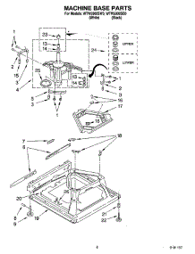 05 - Machine Base Parts parts for Whirlpool Washer WTW5900SW0 from AppliancePartsPros.com
