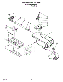 04 - Dispenser Parts parts for Whirlpool Washer WFW8410SW0 from AppliancePartsPros.com