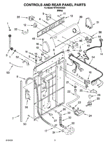 02 - Controls And Rear Panel Parts parts for Whirlpool Washer WTW5310SQ0 from AppliancePartsPros.com