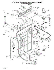 02 - Controls And Rear Panel Parts parts for Whirlpool Washer WTW5200SQ0 from AppliancePartsPros.com
