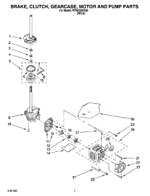04 - Brake, Clutch, Gearcase, Motor And Pump Parts parts for Whirlpool Washer WTW5200SQ0 from AppliancePartsPros.com