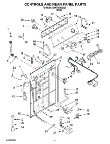 02 - Controls And Rear Panel Parts parts for Whirlpool Washer 2DWTW5305SQ0 from AppliancePartsPros.com