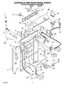 02 - Controls And Rear Panel Parts parts for Whirlpool Washer 7MWT73520SQ0 from AppliancePartsPros.com