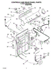 02 - Controls And Rear Panel Parts parts for Whirlpool Washer 7MWT95500SQ0 from AppliancePartsPros.com