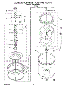 03 - Agitator, Basket And Tub Parts parts for Whirlpool Washer 2DWTW5605SQ0 from AppliancePartsPros.com