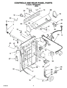 02 - Controls And Rear Panel Parts parts for Whirlpool Washer 7MWT96520SQ0 from AppliancePartsPros.com