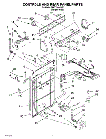 02 - Controls And Rear Panel Parts parts for Whirlpool Washer 7MWT74500SQ0 from AppliancePartsPros.com