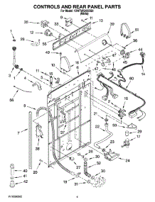 02 - Controls And Rear Panel Parts parts for Whirlpool Washer 1DWTW5205SQ0 from AppliancePartsPros.com