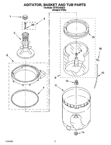 03 - Agitator, Basket And Tub Parts parts for Whirlpool Washer WTW5100SQ0 from AppliancePartsPros.com