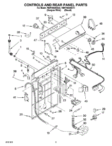 02 - Controls And Rear Panel Parts parts for Whirlpool Washer 7MWT96500ST0 from AppliancePartsPros.com