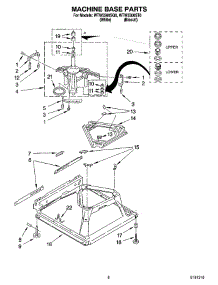 05 - Machine Base Parts parts for Whirlpool Washer WTW5500ST0 from AppliancePartsPros.com