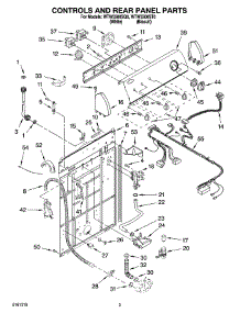 02 - Controls And Rear Panel Parts parts for Whirlpool Washer WTW5500SQ0 from AppliancePartsPros.com