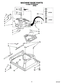 05 - Machine Base Parts parts for Whirlpool Washer WTW5300SQ0 from AppliancePartsPros.com