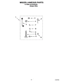 10 - Miscellaneous  Parts, Optional Parts (Not Included) parts for Whirlpool Washer 3XLSQ7533JQ3 from AppliancePartsPros.com
