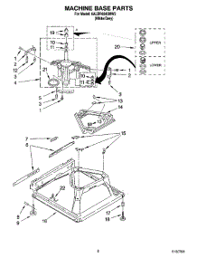 05 - Machine Base Parts parts for Whirlpool Washer 6ALBR6245MW3 from AppliancePartsPros.com