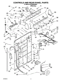 02 - Controls And Rear Panel Parts parts for Whirlpool Washer 6ALSQ8000MW3 from AppliancePartsPros.com