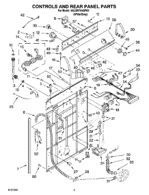 02 - Controls And Rear Panel Parts parts for Whirlpool Washer 6ALSR7244MW3 from AppliancePartsPros.com