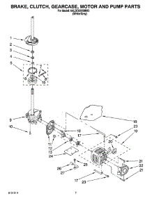 04 - Brake, Clutch, Gearcase, Motor And Pump Parts parts for Whirlpool Washer 6ALSC8255MW3 from AppliancePartsPros.com
