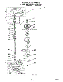 08 - Gearcase Parts, Optional Parts (Not Included) parts for Whirlpool Washer 7MWT96760SG0 from AppliancePartsPros.com