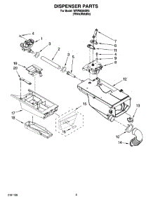 04 - Dispenser Parts parts for Whirlpool Washer WFW8500SR0 from AppliancePartsPros.com