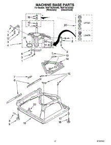 05 - Machine Base Parts parts for Whirlpool Washer 7MWT96760SW0 from AppliancePartsPros.com