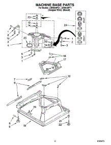 05 - Machine Base Parts parts for Whirlpool Washer LSR9434PT1 from AppliancePartsPros.com