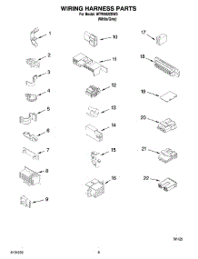 06 - Wiring Harness Parts parts for Whirlpool Washer WTW5820SW0 from AppliancePartsPros.com
