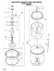 03 - Agitator, Basket And Tub Parts parts for Whirlpool Washer LSQ9560PW3 from AppliancePartsPros.com