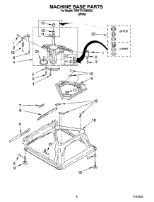 05 - Machine Base Parts parts for Whirlpool Washer 7MWT74700SQ0 from AppliancePartsPros.com