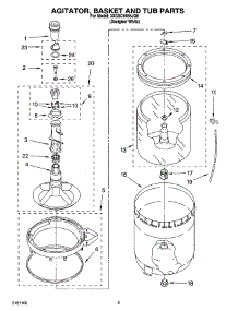 03 - Agitator, Basket And Tub Parts parts for Whirlpool Washer 3XGSC9455JQ6 from AppliancePartsPros.com
