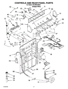 02 - Controls And Rear Panel Parts parts for Whirlpool Washer 3SLSR6233MQ3 from AppliancePartsPros.com