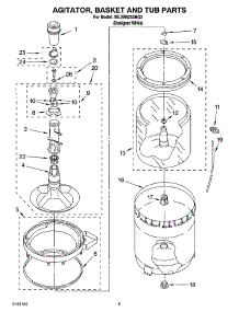 03 - Agitator, Basket And Tub Parts parts for Whirlpool Washer 3SLSR6233MQ3 from AppliancePartsPros.com