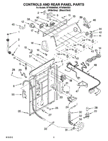 02 - Controls And Rear Panel Parts parts for Whirlpool Washer WTW5800SG0 from AppliancePartsPros.com