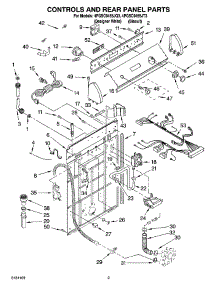 02 - Controls And Rear Panel Parts parts for Whirlpool Washer 4PGSC9455JQ3 from AppliancePartsPros.com