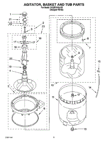 03 - Agitator, Basket And Tub Parts parts for Whirlpool Washer 3XLBR5432JQ5 from AppliancePartsPros.com