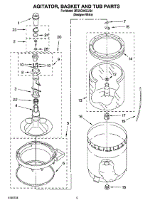03 - Agitator, Basket And Tub Parts parts for Whirlpool Washer 3RGSC9455JQ4 from AppliancePartsPros.com