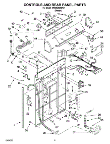 02 - Controls And Rear Panel Parts parts for Whirlpool Washer 3RGSC9400RL1 from AppliancePartsPros.com