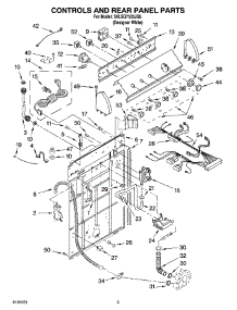02 - Controls And Rear Panel Parts parts for Whirlpool Washer 3XLSQ7533JQ5 from AppliancePartsPros.com