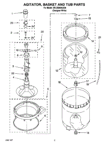 03 - Agitator, Basket And Tub Parts parts for Whirlpool Washer 3RLSQ8000JQ6 from AppliancePartsPros.com