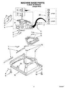 05 - Machine Base Parts parts for Whirlpool Washer 3RLSQ8000JQ6 from AppliancePartsPros.com