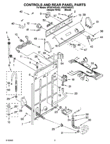 02 - Controls And Rear Panel Parts parts for Whirlpool Washer 4PGSC9455JQ2 from AppliancePartsPros.com