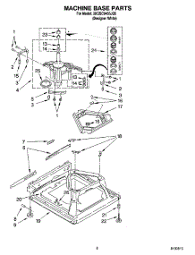 05 - Machine Base Parts parts for Whirlpool Washer 3XGSC9455JQ5 from AppliancePartsPros.com