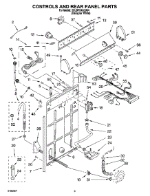 02 - Controls And Rear Panel Parts parts for Whirlpool Washer 3XLBR5432JQ4 from AppliancePartsPros.com