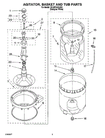 03 - Agitator, Basket And Tub Parts parts for Whirlpool Washer 3XLBR5432JQ4 from AppliancePartsPros.com