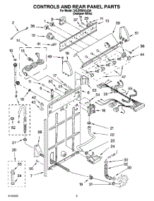 02 - Controls And Rear Panel Parts parts for Whirlpool Washer 3XLBR8543JQ4 from AppliancePartsPros.com