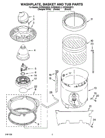 03 - Washplate, Basket And Tub Parts parts for Whirlpool Washer GVW9959KL3 from AppliancePartsPros.com