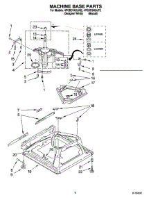 05 - Machine Base Parts parts for Whirlpool Washer 4PGSC9455JT2 from AppliancePartsPros.com