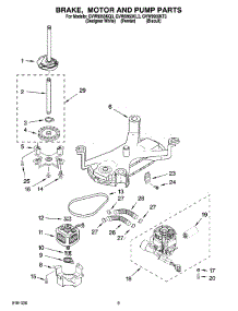 05 - Brake, Motor And Pump Parts parts for Whirlpool Washer GVW9959KQ3 from AppliancePartsPros.com
