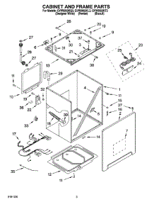 02 - Cabinet And Frame Parts parts for Whirlpool Washer GVW9959KT3 from AppliancePartsPros.com