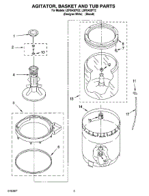 03 - Agitator, Basket And Tub Parts parts for Whirlpool Washer LBR5432PT2 from AppliancePartsPros.com